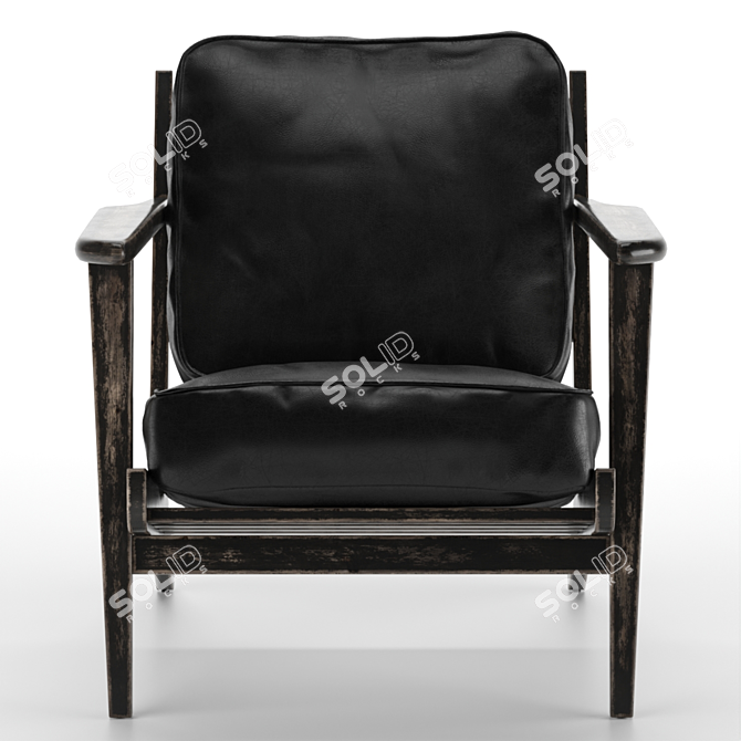 Brooks Lounge Chair: Modern Comfort and Style 3D model image 9