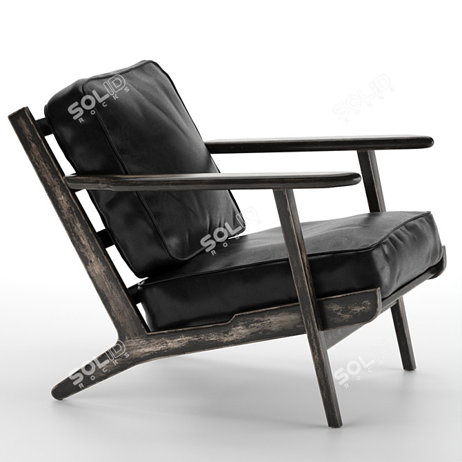 Brooks Lounge Chair: Modern Comfort and Style 3D model image 13