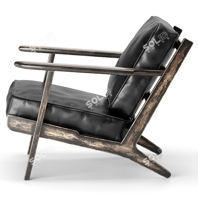 Brooks Lounge Chair: Modern Comfort and Style 3D model image 18