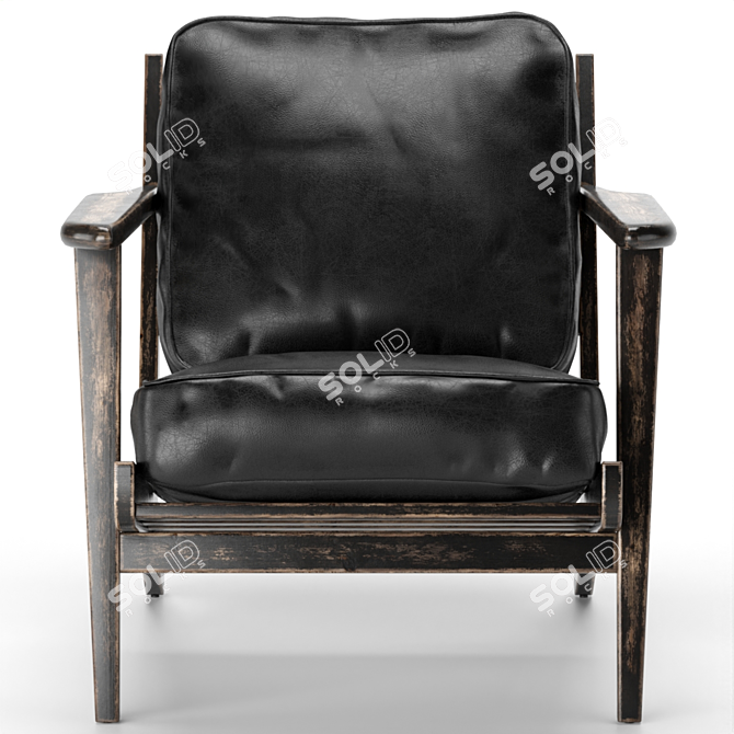 Brooks Lounge Chair: Modern Comfort and Style 3D model image 20