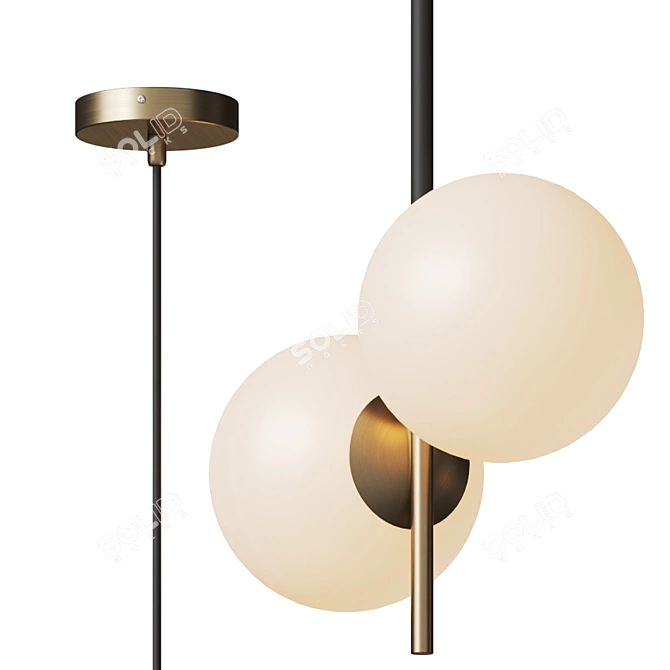 Terzo Pendant Light: Elegant Minimalist Charm 3D model image 3