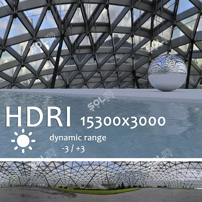 Title: Daytime HDRI Panorama in Moscow 3D model image 1