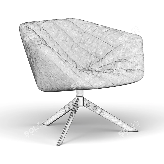 Elegant Ella Armchair: Stylish and Comfortable 3D model image 5