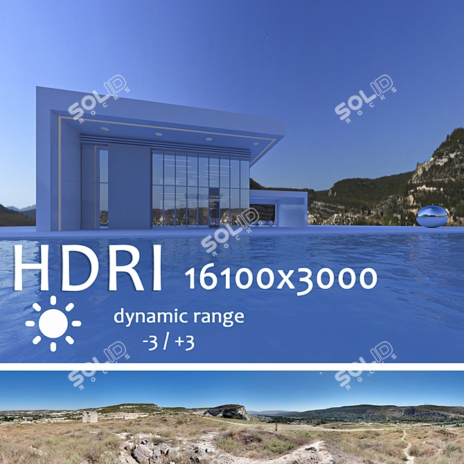 Spherical HDRI Map: Daytime in Crimea 3D model image 1