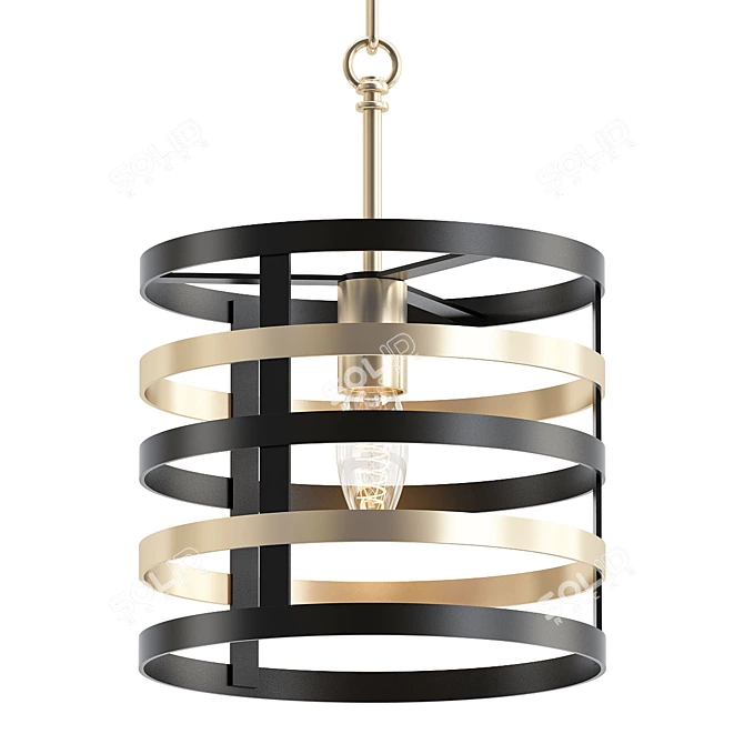 Elegant Megumi Design Lamp 3D model image 1