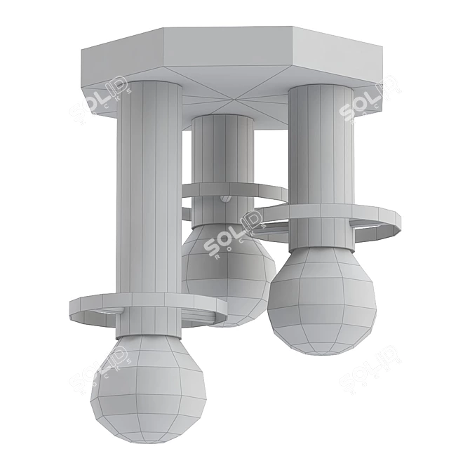 Lucide Anaka Ceiling Chandelier 3D model image 2