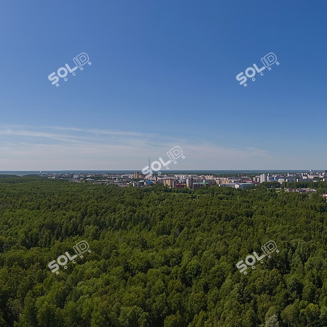 Aerial HDRI: Daytime with Pool 3D model image 5