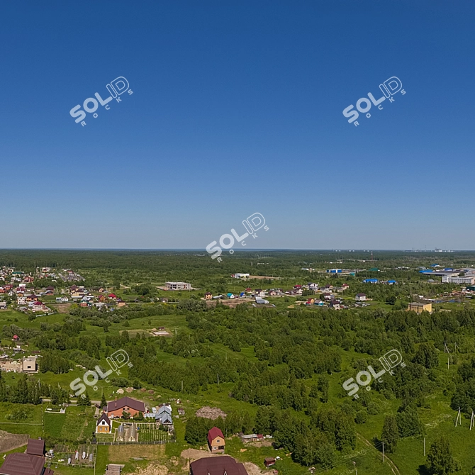 Aerial HDRI: Daytime with Pool 3D model image 6