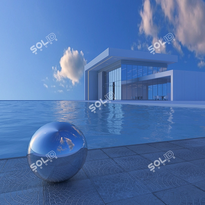 Drone-Captured HDRI Sphere 3D model image 2