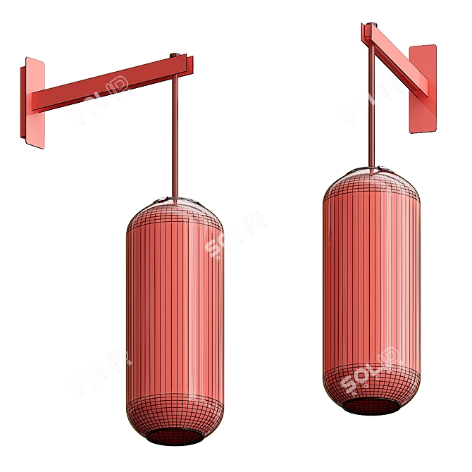 Vadim Wall Lamps: Sleek and Versatile Lighting 3D model image 1