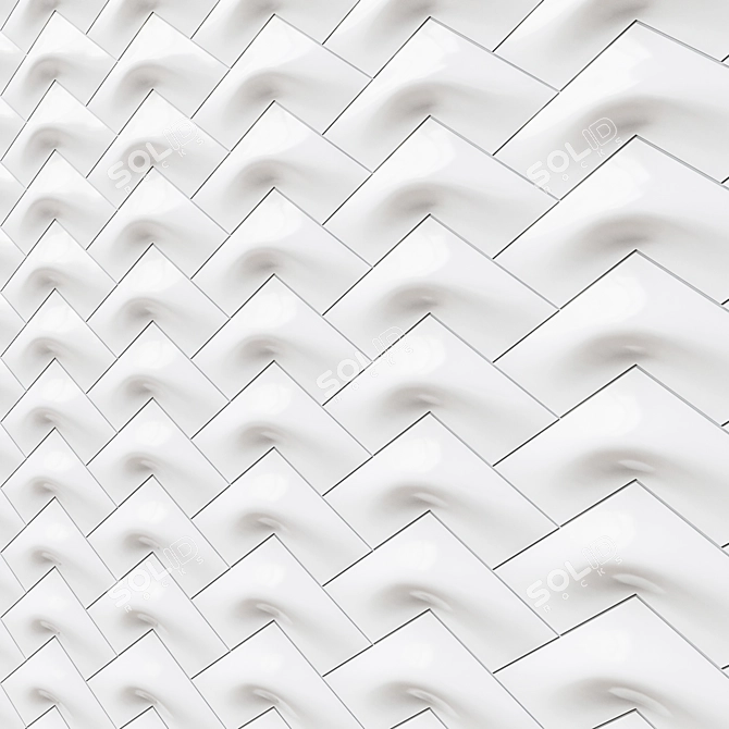 Arrow 3D Panel: Elegant Wall Decor 3D model image 1