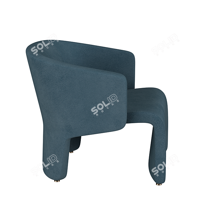 Minimalist Comfort: MARC Armchair by Minotti 3D model image 4