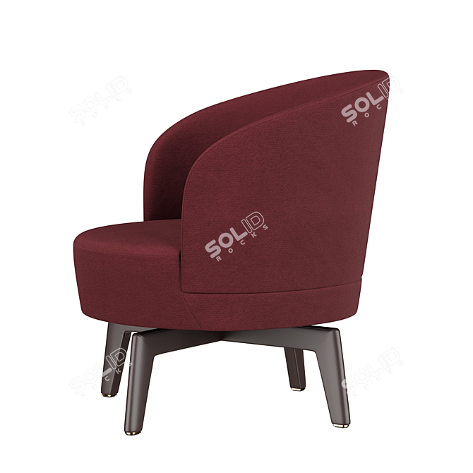 Luxury Doyle Armchair by Fendi 3D model image 3