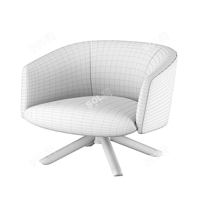 Stylish Livre Armchair by Gallotti & Radice 3D model image 11