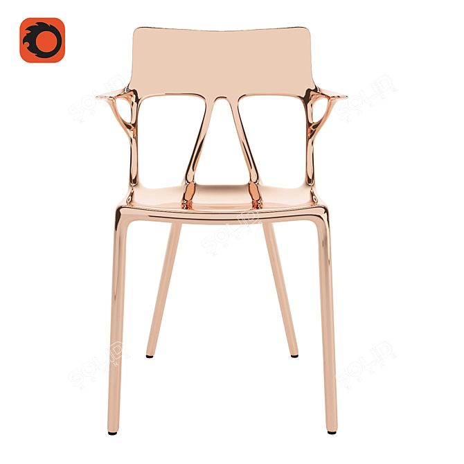 Kartell AI Chair by Starck 3D model image 3