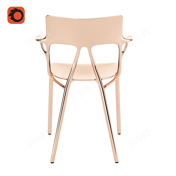Kartell AI Chair by Starck 3D model image 4