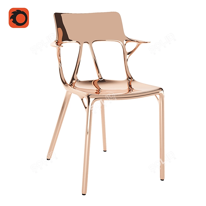 Kartell AI Chair by Starck 3D model image 5