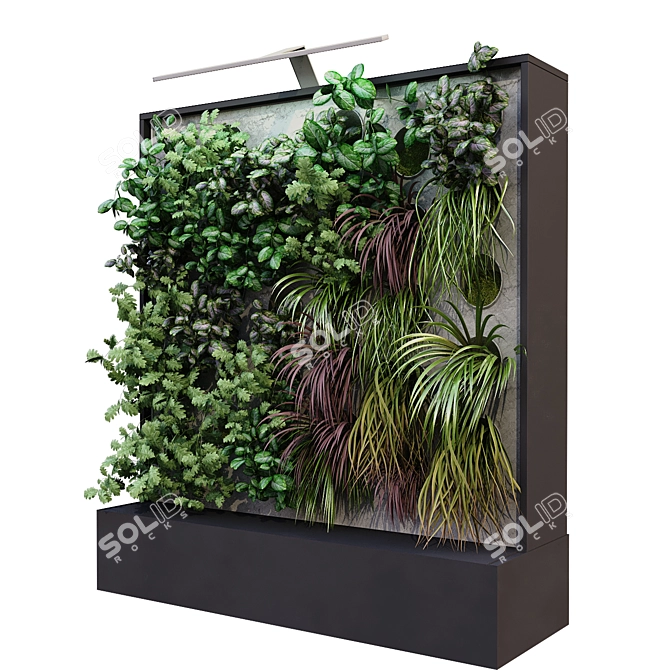 Vertical Plant Box Set 3D model image 4