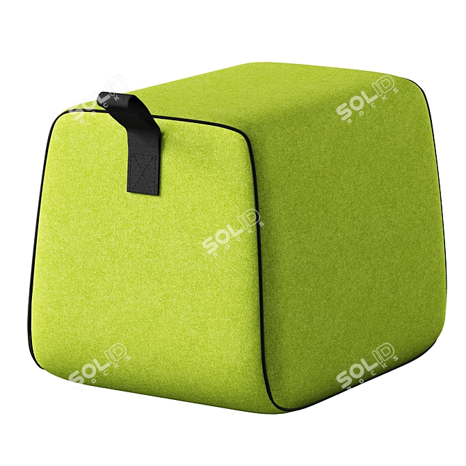 Cosmo Pouf Nector: Modern and Comfortable 3D model image 2