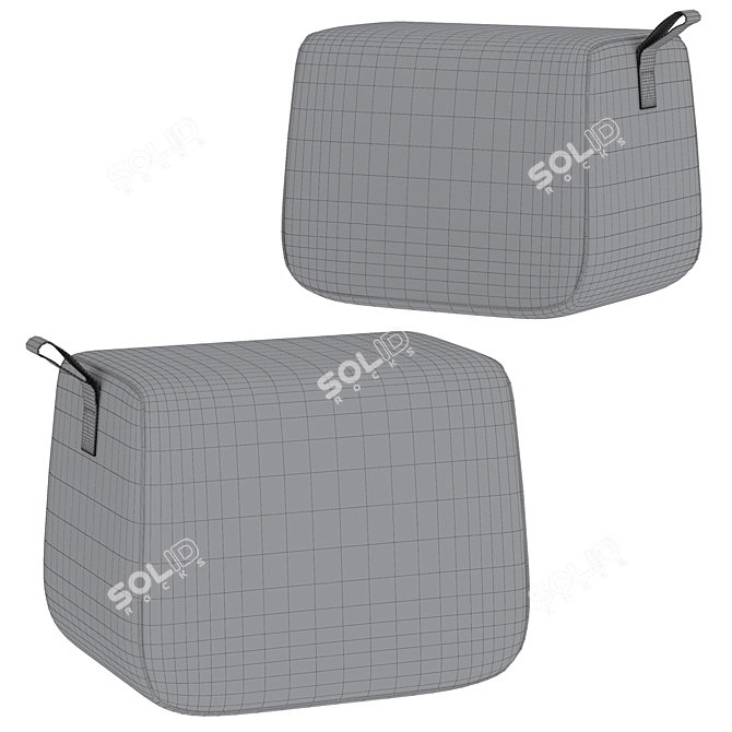 Cosmo Pouf Nector: Modern and Comfortable 3D model image 4