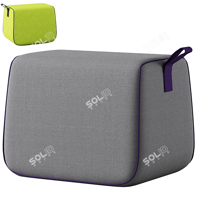 Cosmo Pouf Nector: Modern and Comfortable 3D model image 5