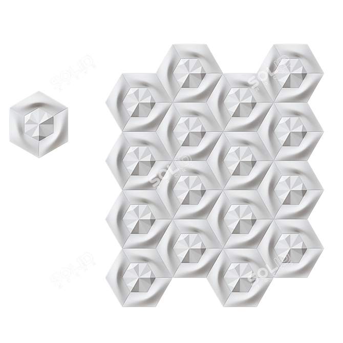 CORT 3D Decorative Wall Tiles 3D model image 2