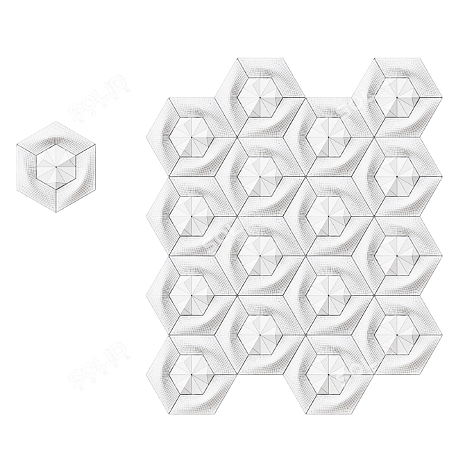 CORT 3D Decorative Wall Tiles 3D model image 3