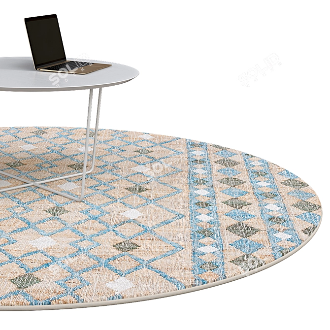 Elegant Circle Rugs | No. 255 3D model image 2