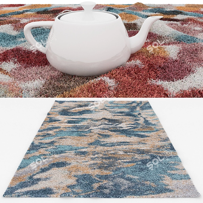 Versatile Rug Set: 6 Decorative Options 3D model image 3