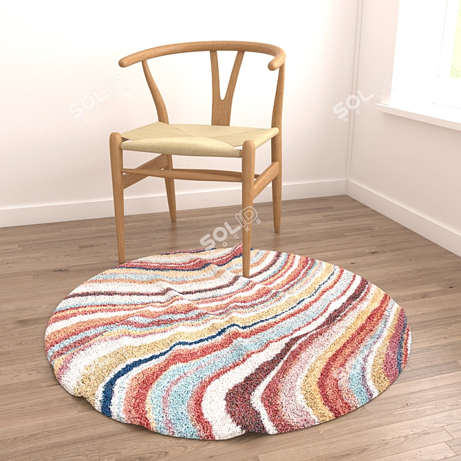 Versatile Rug Set: 8 Unique Options 3D model image 2