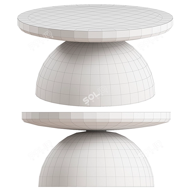 Elegant Isola Coffee Table: 2013 Design 3D model image 2