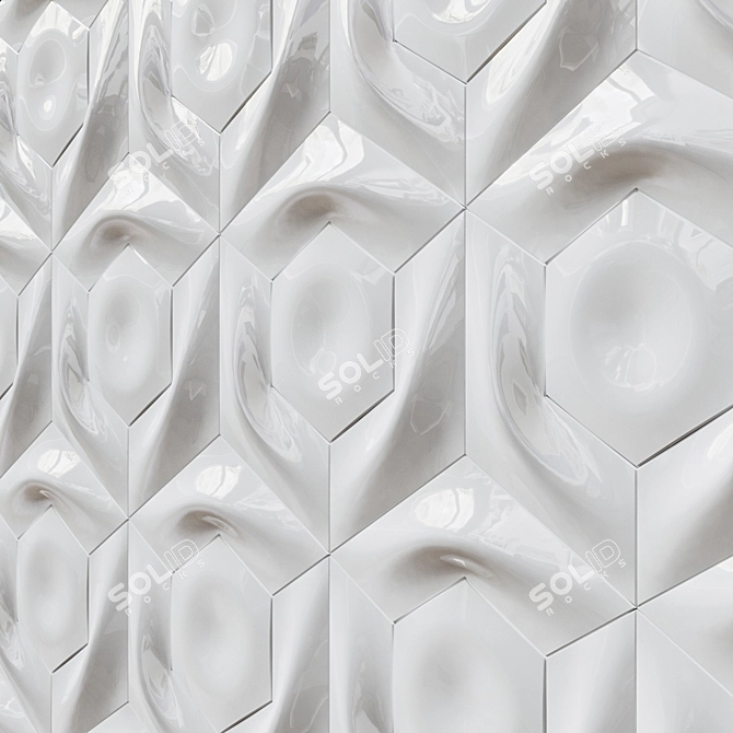 Cort 2 3D Decorative Wall Tiles 3D model image 1