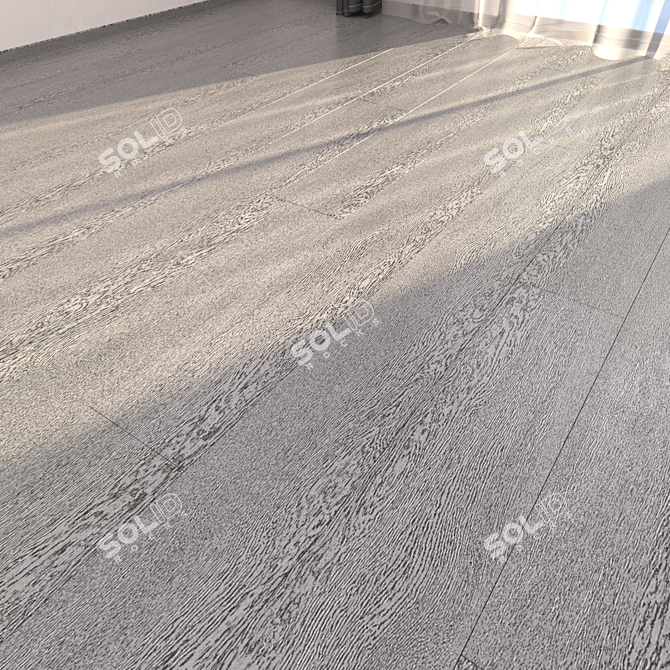 Ash Grey Parquet Floor: HD Textures, Corona + Vray Renderer 3D model image 1