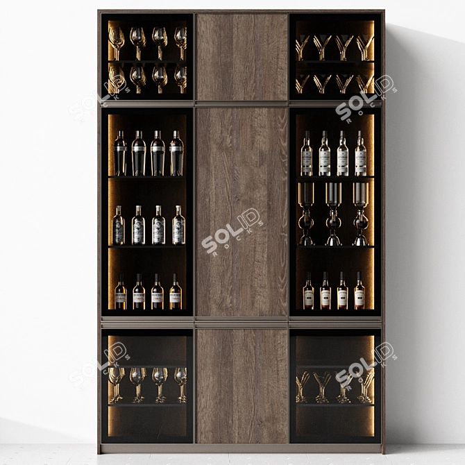 Spacious Storage Solution: Cupboard 3D model image 2