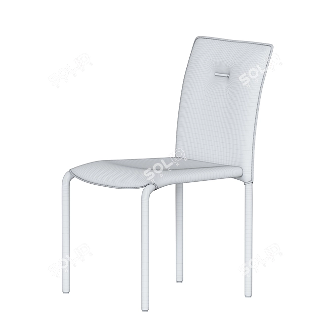 Elegant Poltrona Chair 3D model image 4