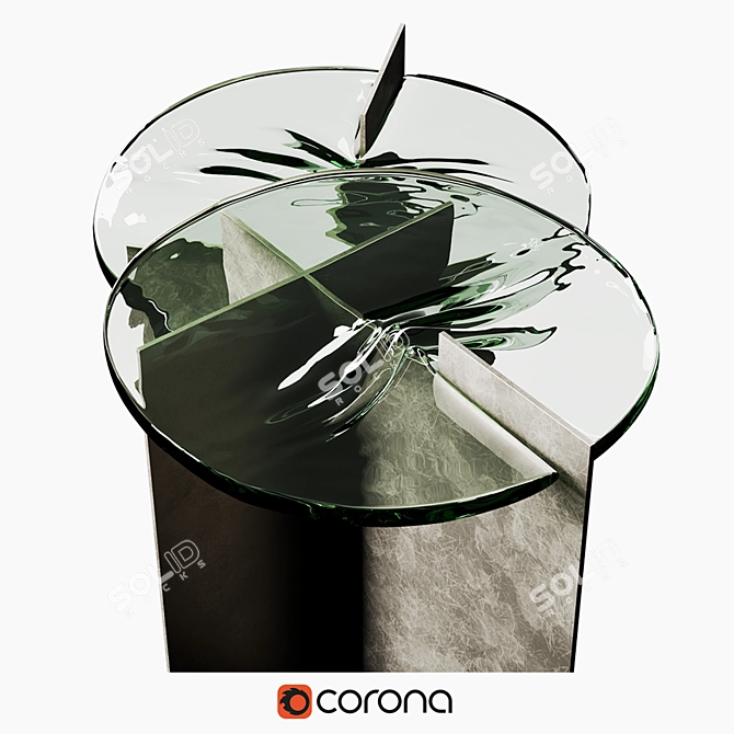 Striking Luca Nichetto Table 3D model image 3