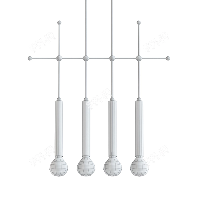 Unique Dragocennosti Chandelier 3D model image 2