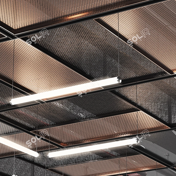 Industrial Loft Ceiling 3D model image 2