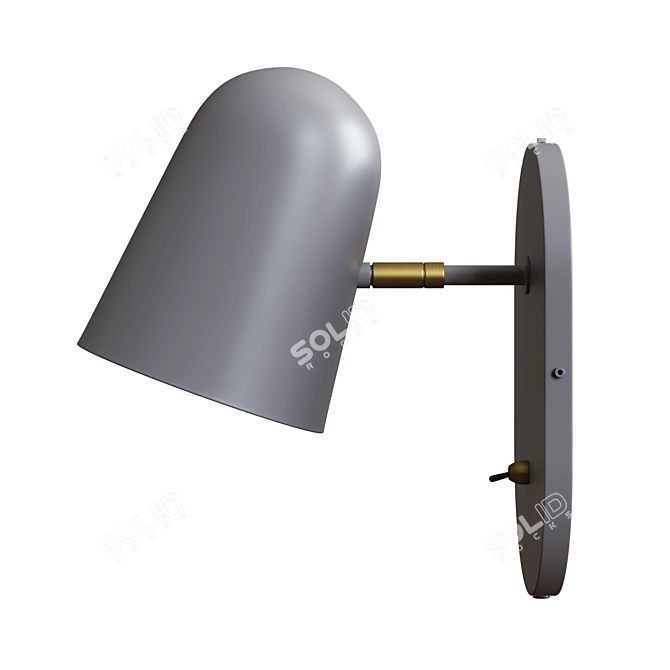 Bolia Bureau Minimalist Wall Lamp 3D model image 3