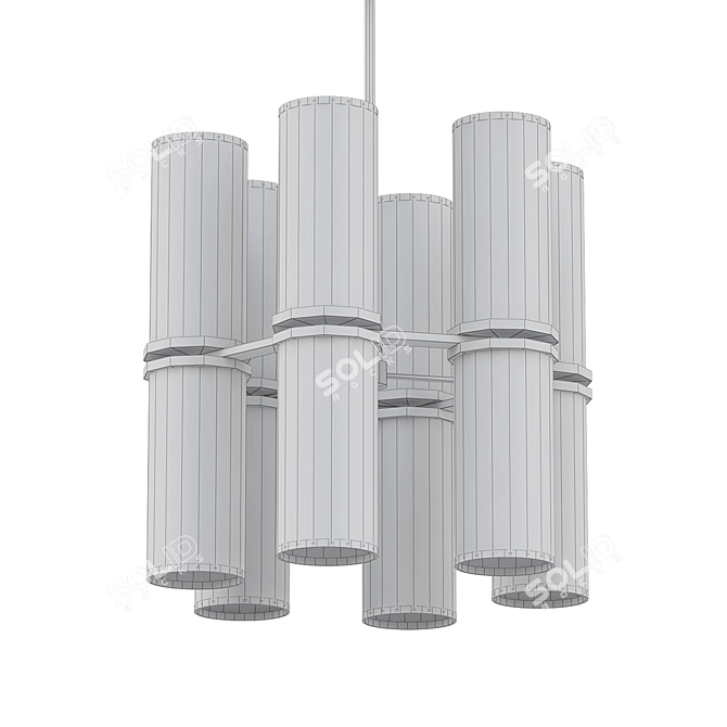 Kuzco Revolve II: Elegant Ring Chandelier 3D model image 2