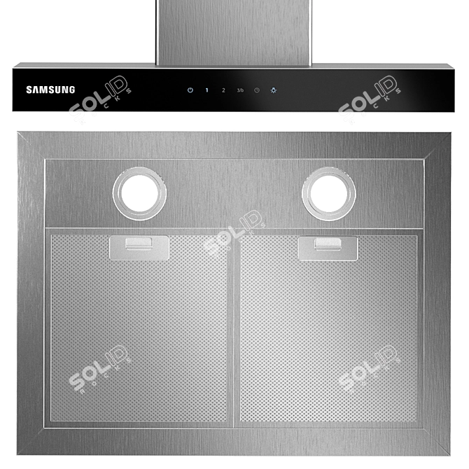 Samsung Kitchen Set: Cook, Bake, Refrigerate 3D model image 6