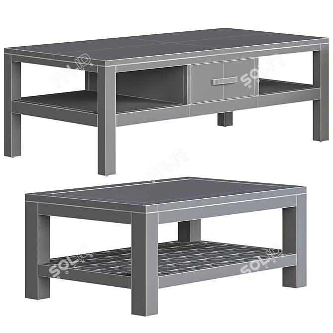 Vertigo Kwad Coffee Table TIKAMOON: Exquisite Design for Style and Functionality 3D model image 2