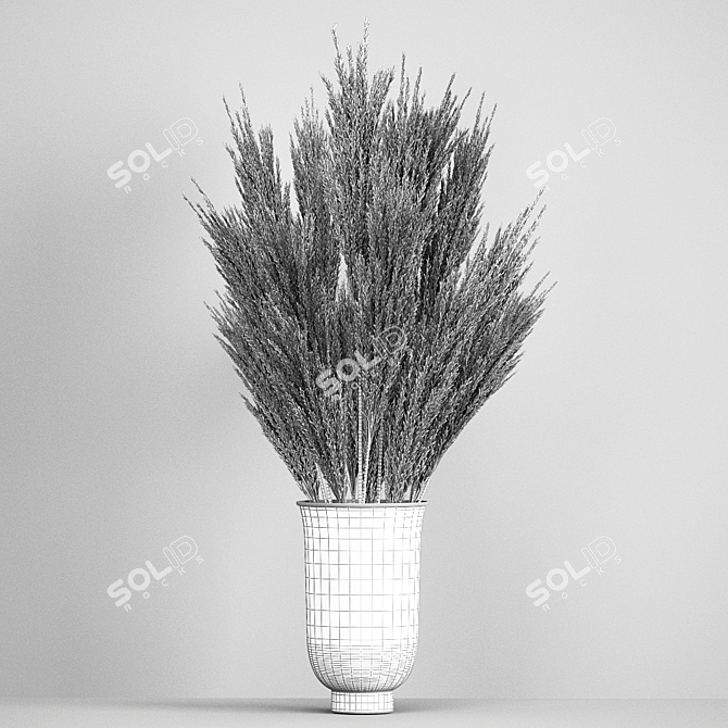 Reed Bouquet in Menu Cyclades Vase 3D model image 6