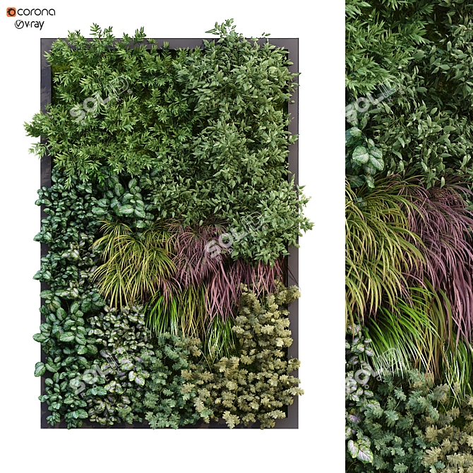 Dynamic Greenwall Set 181 3D model image 1