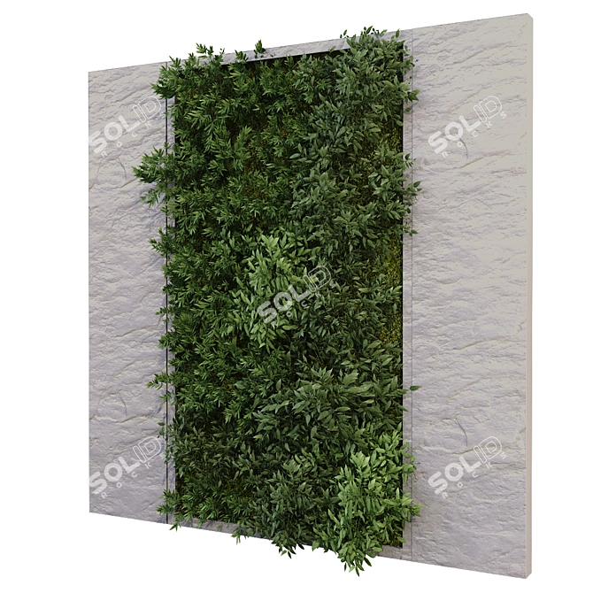 Greenwall Set 182: Modern Vertical Garden Solution 3D model image 3