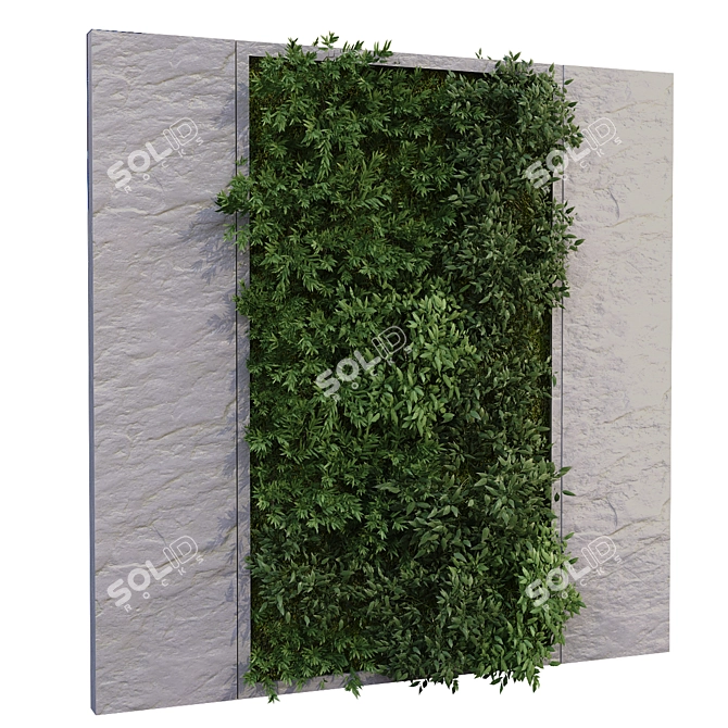 Greenwall Set 182: Modern Vertical Garden Solution 3D model image 6