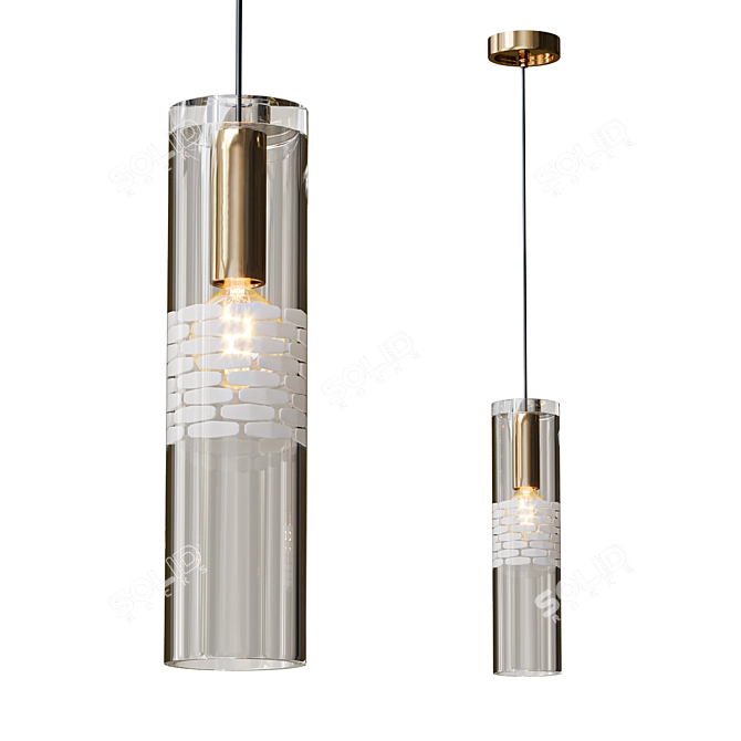 Sleek Designer GESINA Lamp 3D model image 1