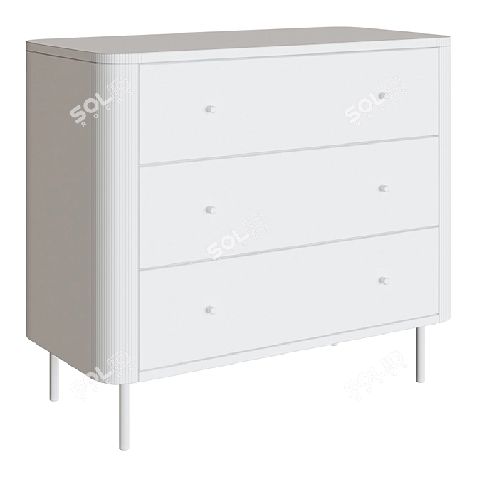 Am.Pm Cisare Chest of Drawers | 90cm Width | 79.5cm Height | 45cm Depth 3D model image 2