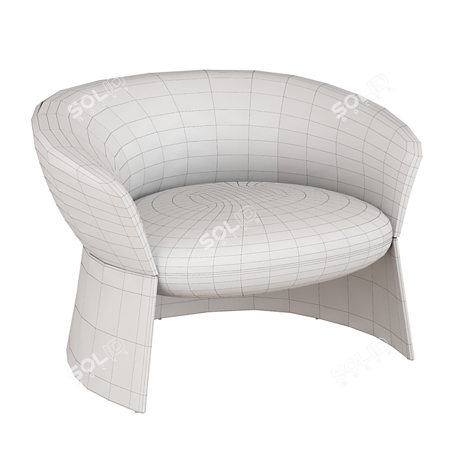 Swale Armchair: Superior Comfort and Style 3D model image 5