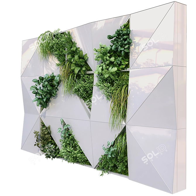 Vertical Greenery Set 184 3D model image 4